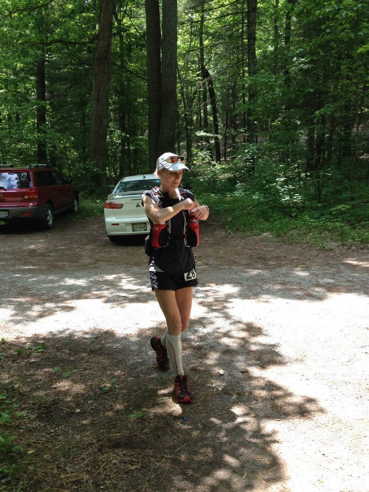 Bib 28 coming into Crisman Hollow  