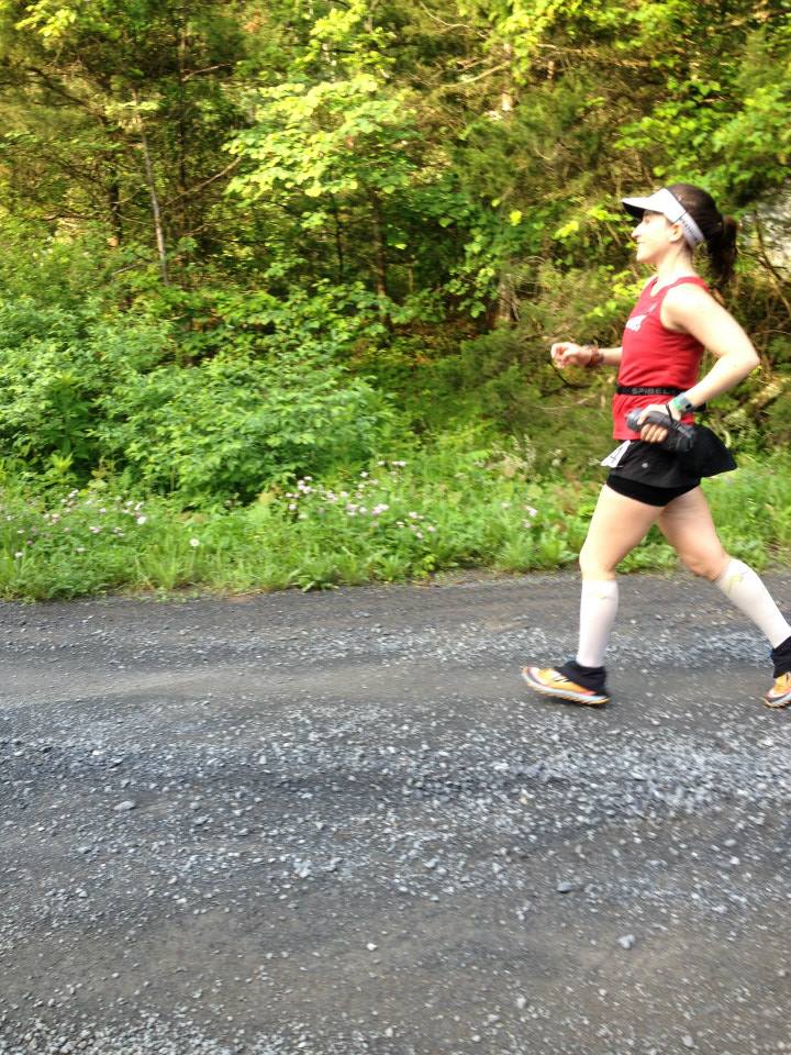 Female runner, side view