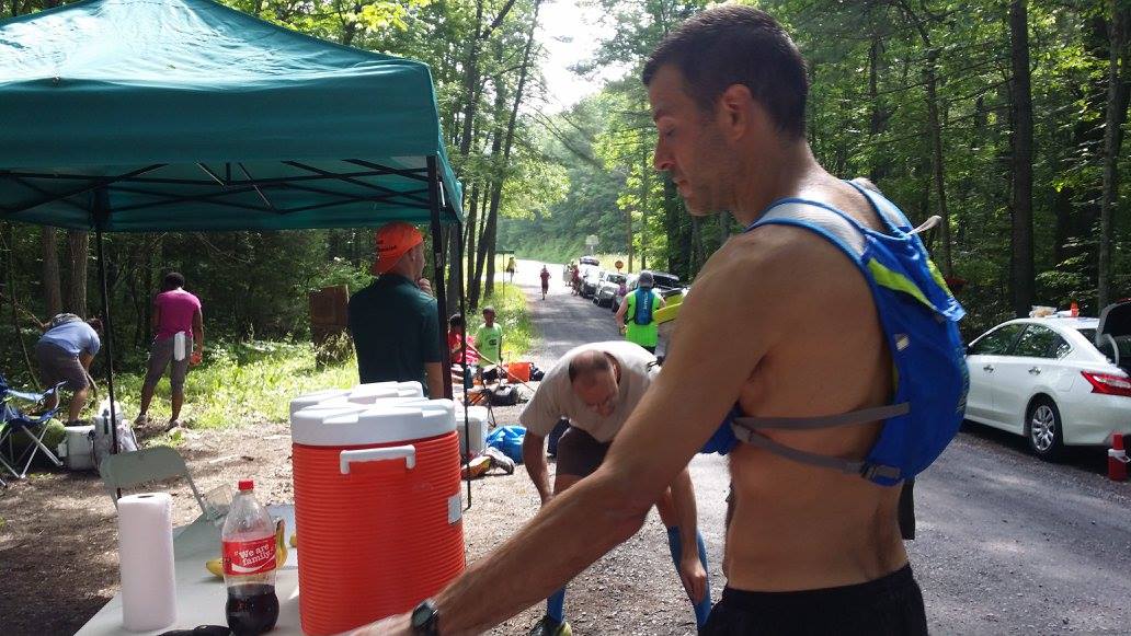 Runner at Aid Station- 4-points 