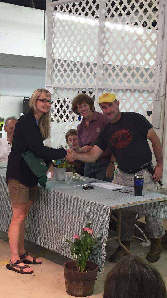 Michele Harmon, first to finish female