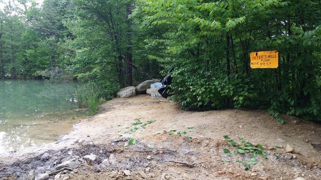 Peter Mill Pond Aid station 