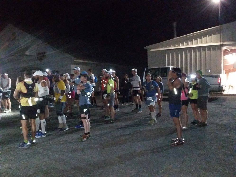 Early morning start line