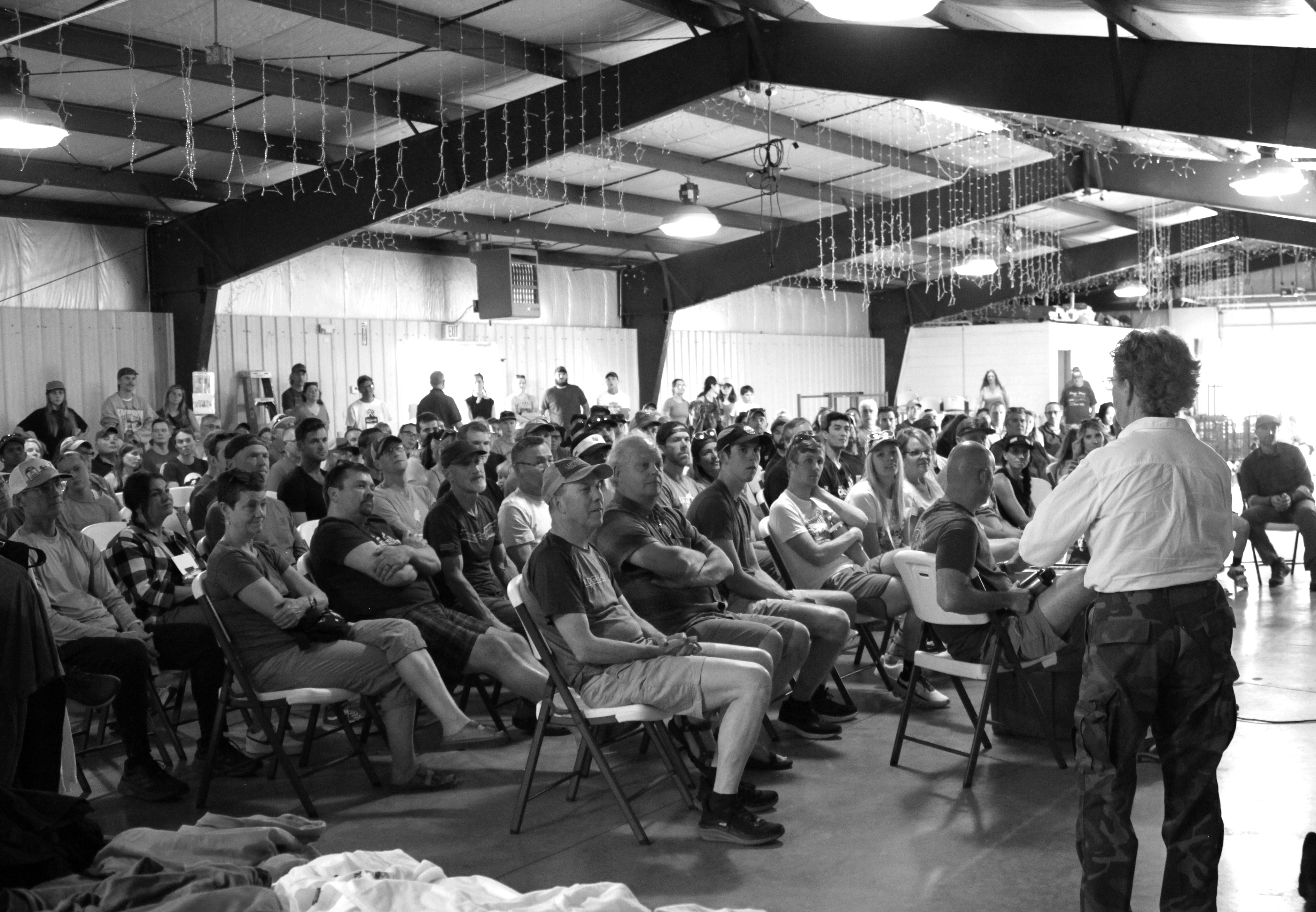 Founder, Pat Botts, talking at race brief 