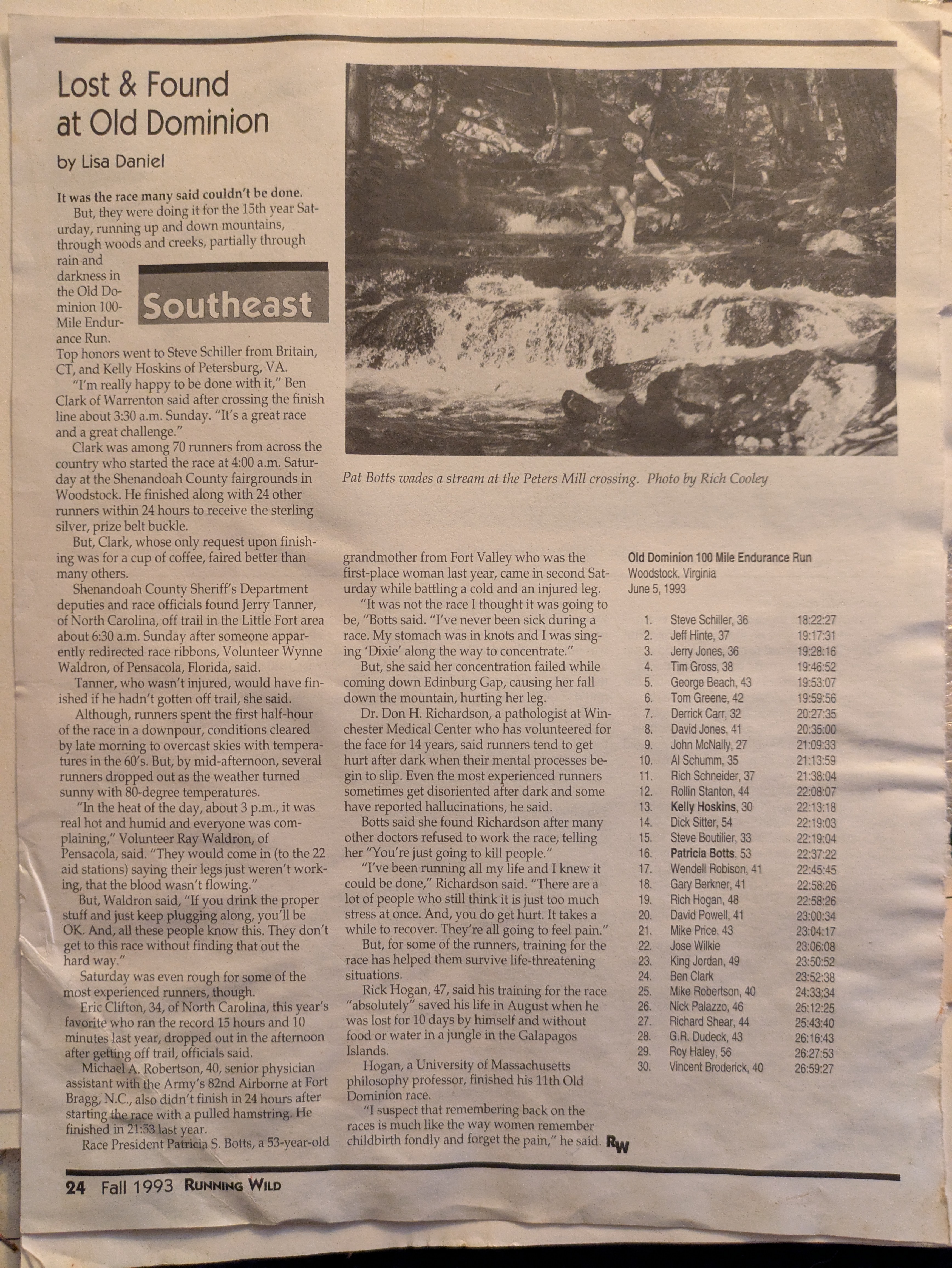 Newspaper article title Lost & found at Old Dominion